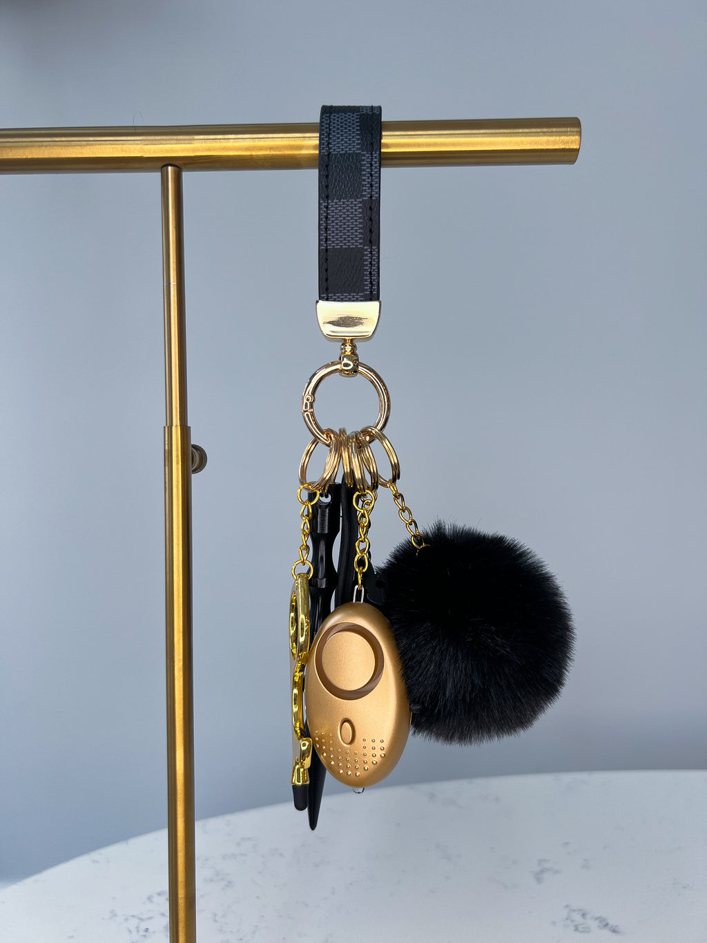 Black & Gold Checkered