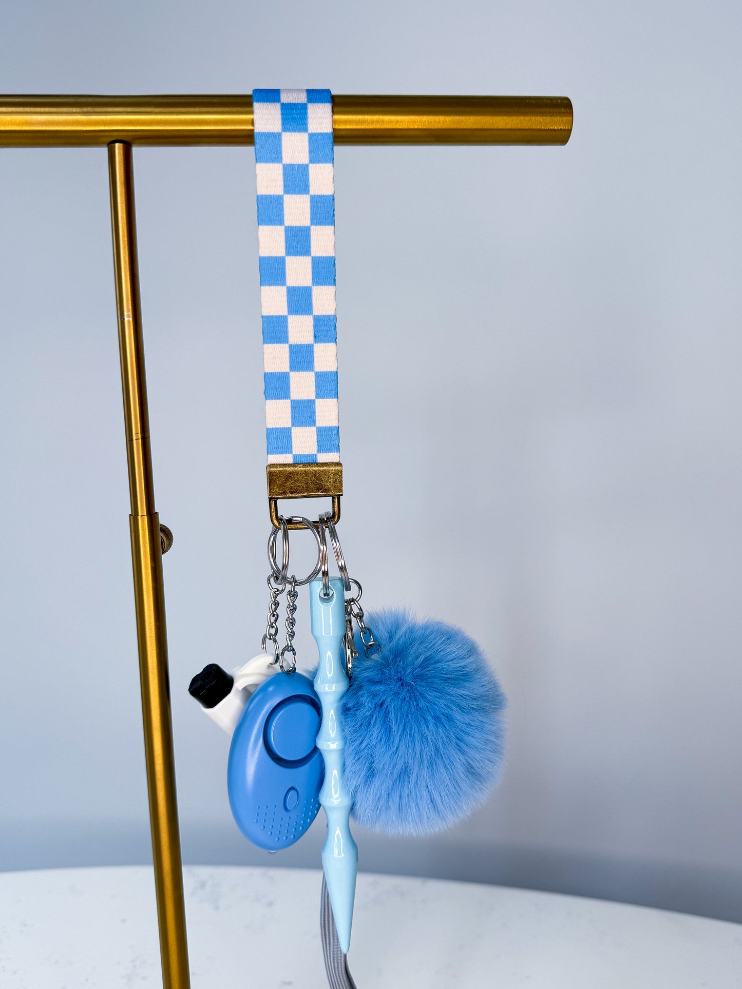 Sky Blue Checkered