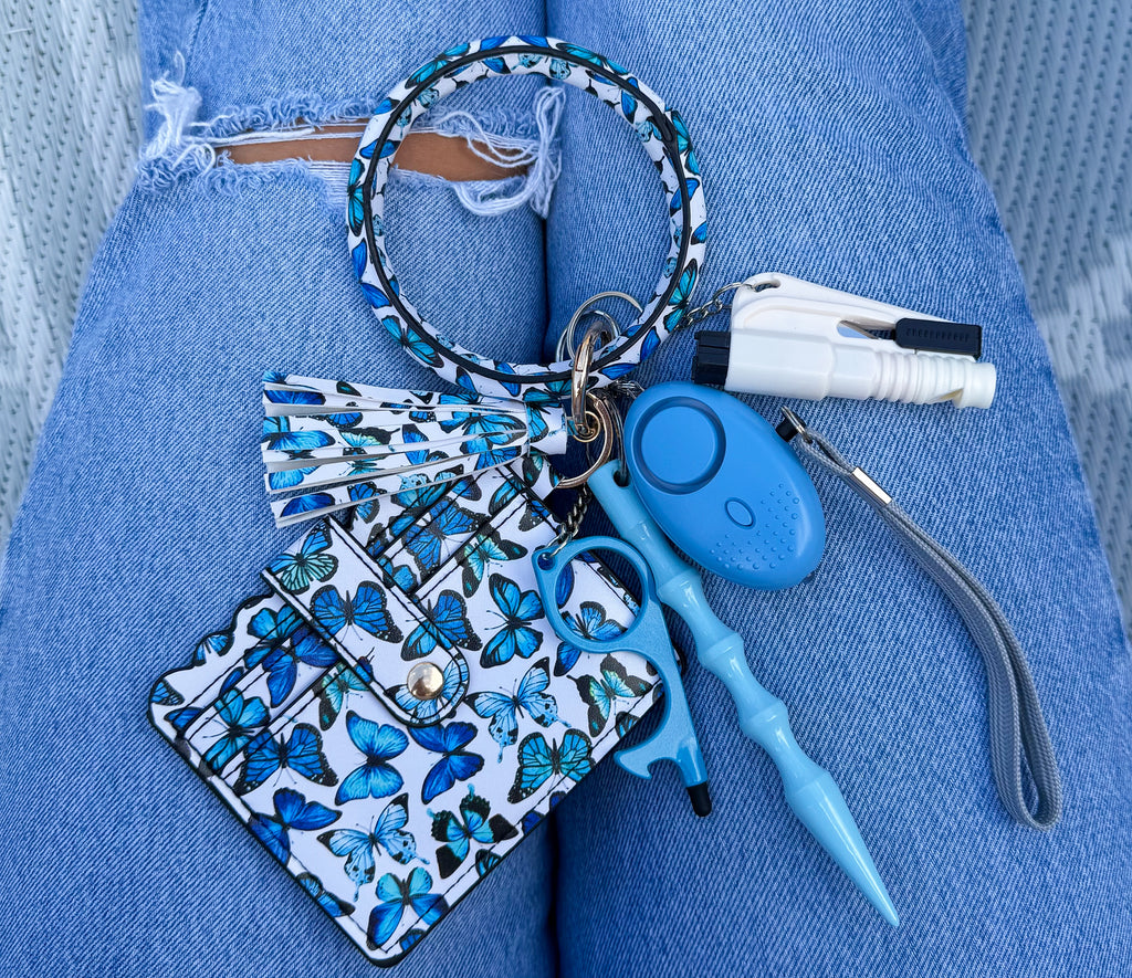 Blue Butterfly Ring Wallet