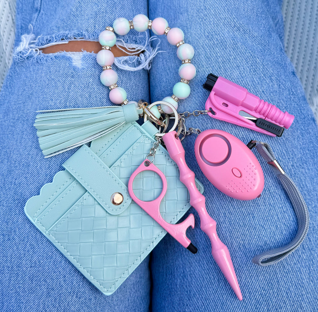 Cotton Candy Beaded Wallet