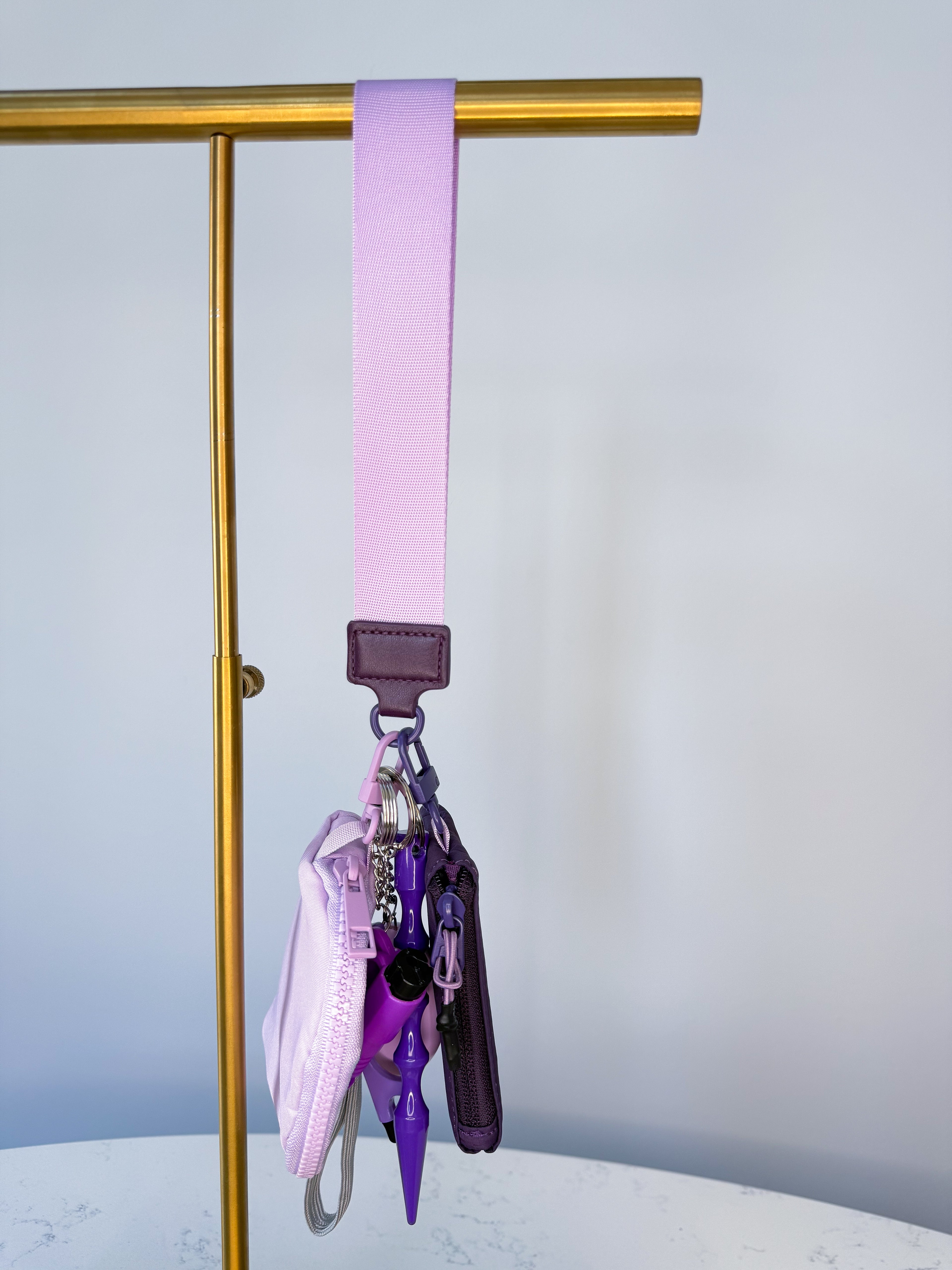 Dual Pouch in Lavender & Royal Purple