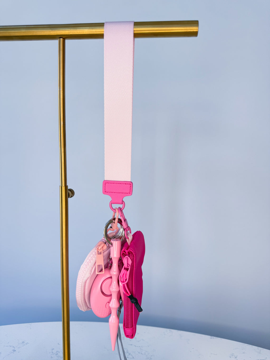 Dual Pouch in Baby Pink & Hot Pink