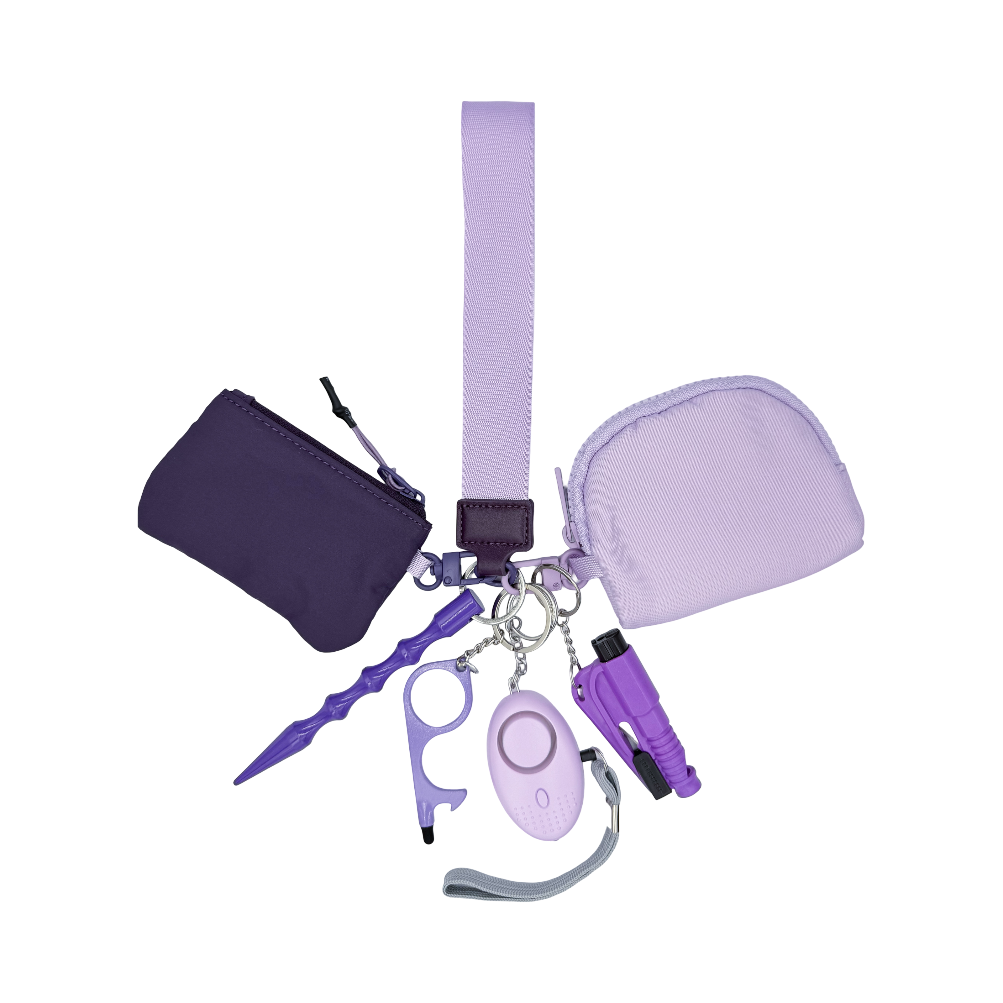 Dual Pouch in Lavender & Royal Purple