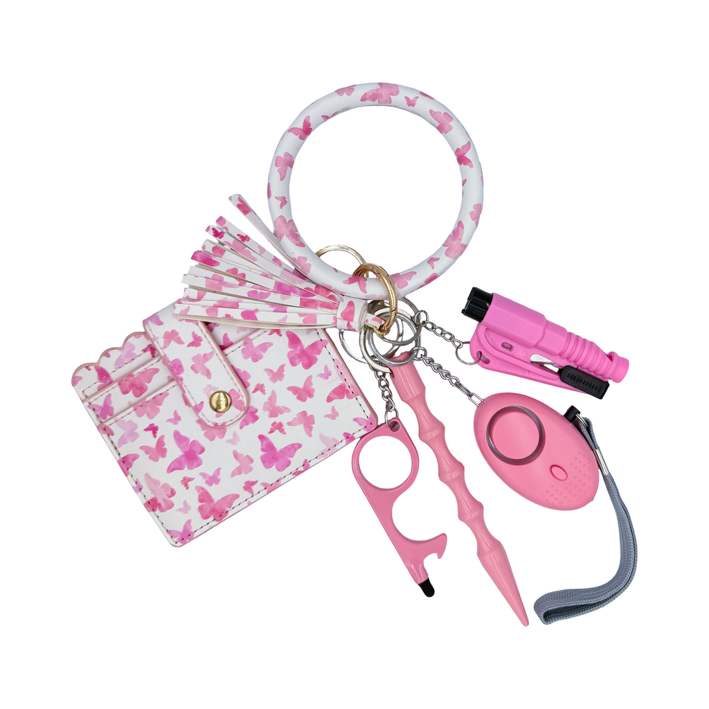 Pink Butterfly Ring Wallet