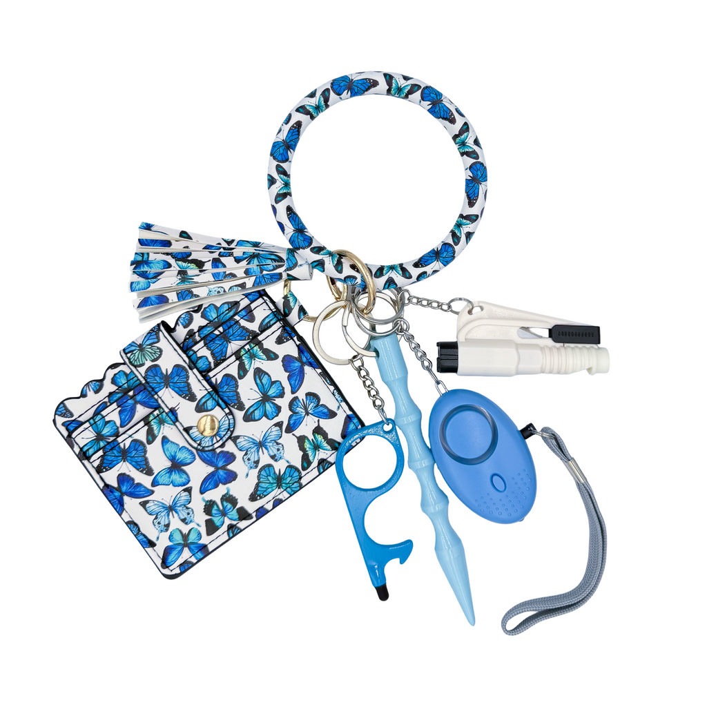 Blue Butterfly Ring Wallet