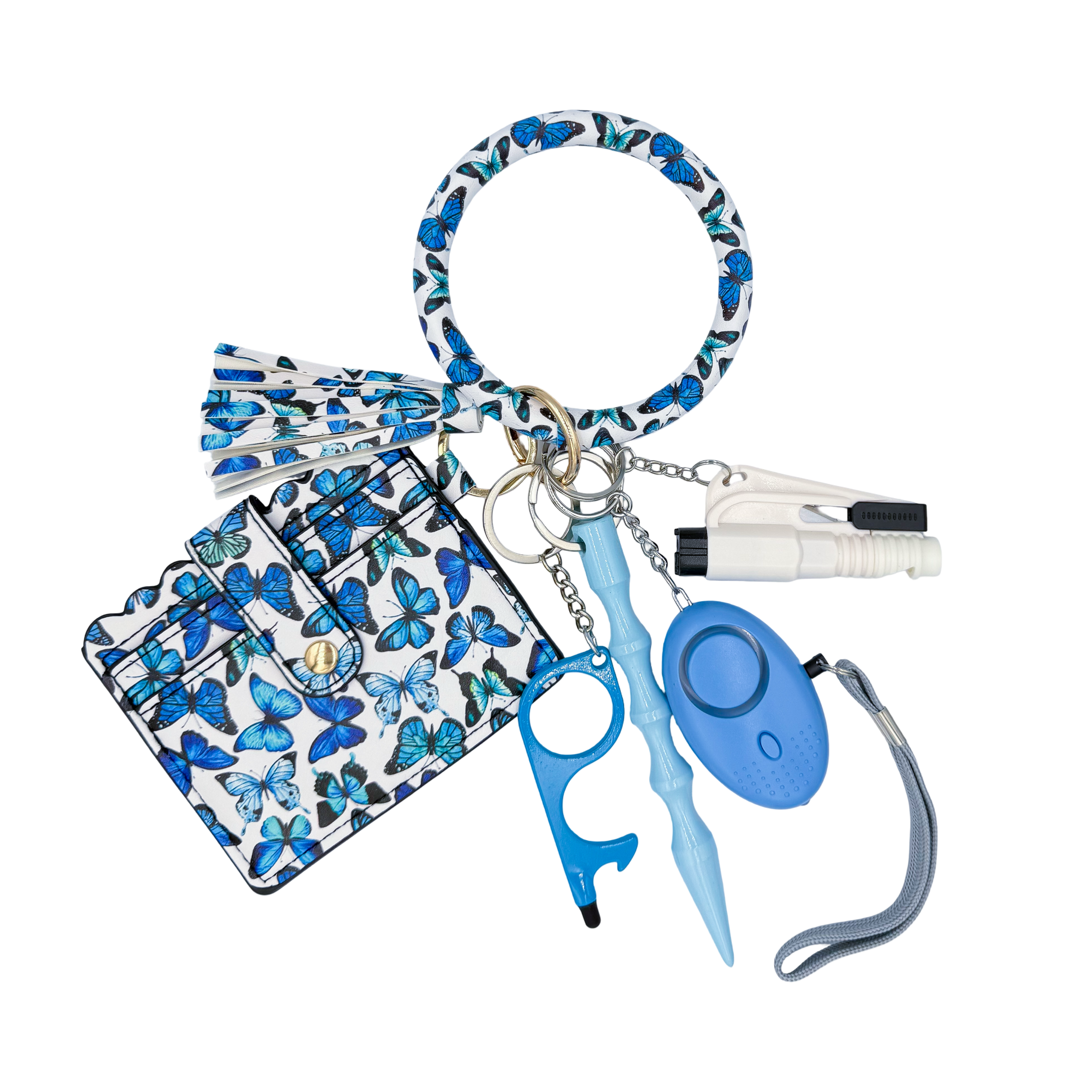 Blue Butterfly Ring Wallet