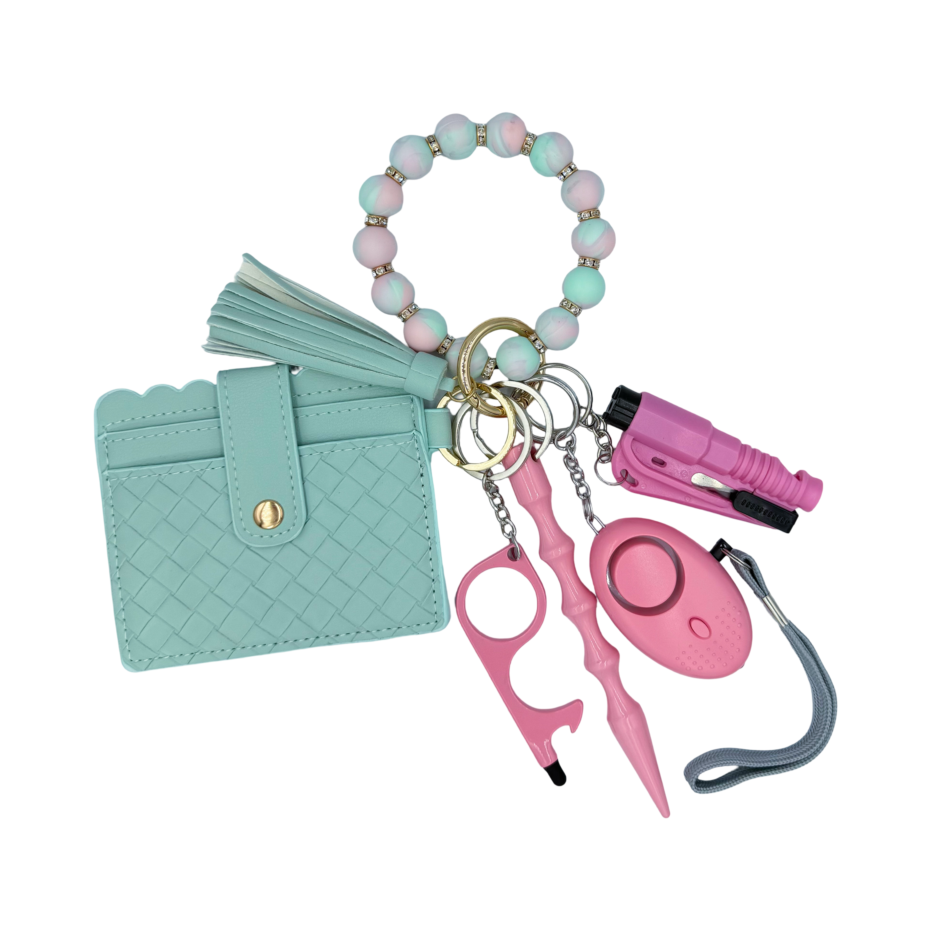 Cotton Candy Beaded Wallet