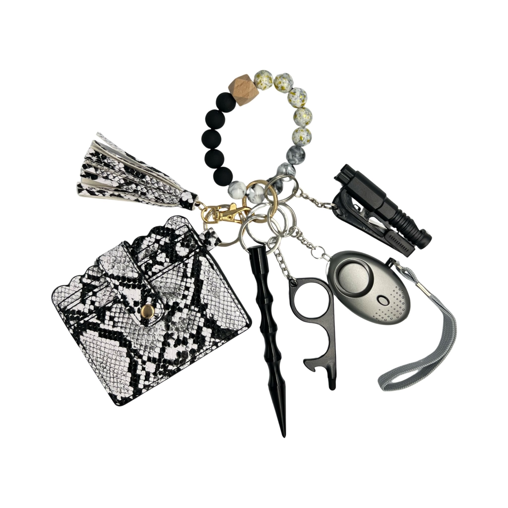 Snakeskin Beaded Wallet - SafeGirl